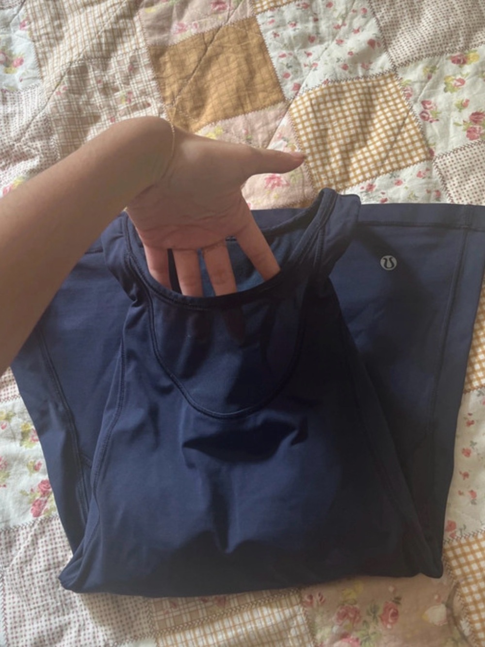 lululemon athletica Navy Racerback Performance Tank